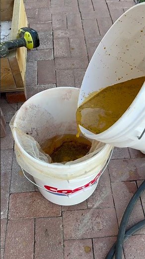 Processing Yellow Clay For #pottery Slip