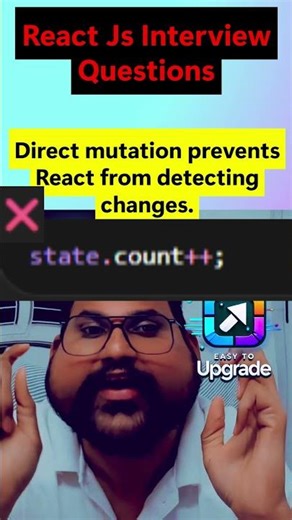 Why You Should NOT Modify State Directly in React ⚠️🔥 #javascript #easytoupgrade #reactjs
