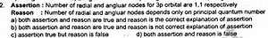Assertion : Number of radial and angluar nodes for 3 p orbital ... | Filo