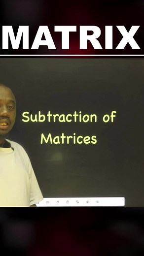 Matrix Subtraction: Math Lesson for Solving Problems