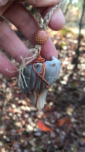Wire wrapped seashell crocheted ornament