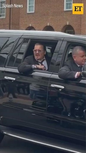 Johnny Depp Channels Jack Sparrow Outside of Courthouse #shorts