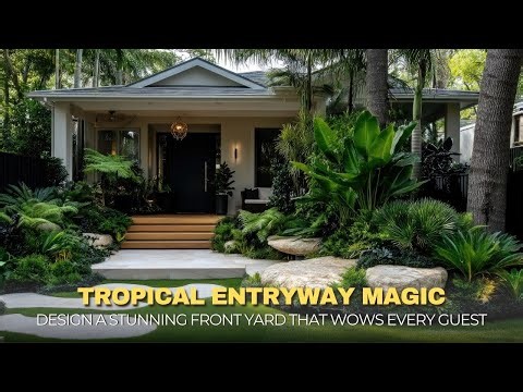Tropical Front Yard Landscaping Ideas First Impression Garden for Homes