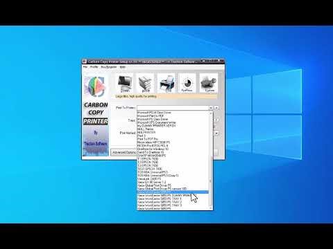 How to Set Up Carbon Copy Printer for Repeating Colour and Black and White Pattern Throughout.
