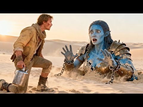He Found a Half-Buried Giantess in the Desert—She Hissed: Don’t Come Closer. Your Scent Means Death.