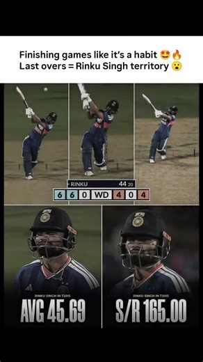 When the game is on the line… RINKU SINGH steps up 🥶🔥 #shorts​ #rinkusingh #indiansports #arunlal