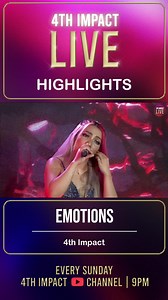 🎥 [4th Impact Live] ‘Emotion’ | Highlight ‘In the words of a broken heart It's just emotions taking me over’ A beautiful song from our idol group! Watch the full video later at 10 pm on our official Youtube Channel. 🔗 https://youtu.be/kuBDnJQ1cGc #4thImpact #4thImpactLive #G22x4thImpact | 4th Impact