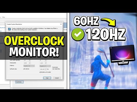 How To Overclock Your Monitor Refresh Rate FREE!🔨 (Increase Refresh rate & Reduce Input Lag)