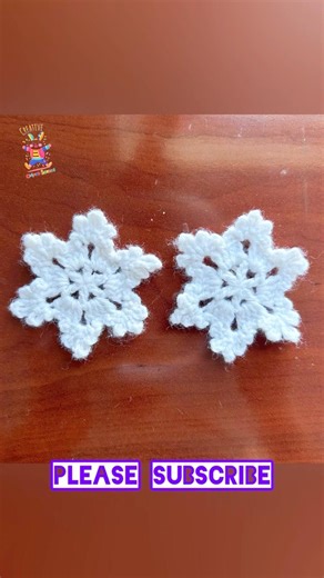 Easy Crochet Snowflake | Simple Crochet Snowflake pattern #shorts #shortsviral #trending #viral #diy