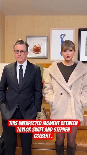 Taylor Swift & Stephen Colbert Dance to “Hey Stephen” | Viral Late Night Moment #swifties #shorts