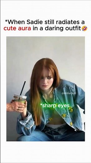 When Sadie still radiates a cute aura in a daring outfit #SadieSink