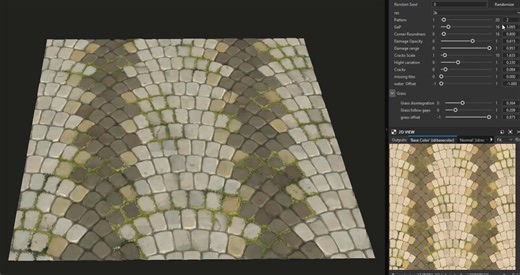 4.1K views · 88 reactions | Oday Abuzaeed demonstrated a lovely, customizable Ghibli-inspired stylized tile generator created using Substance 3D Designer. See the renders: https://80.lv/articles/ghibli-inspired-stylized-tile-generator-in-substance-3d-designer/ | 80 Level | Facebook