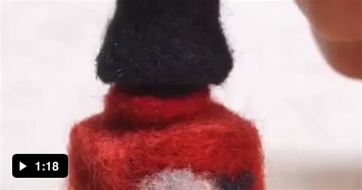 This stop-motion animation using needle felting is incredibly creative and satisfying to watch! The attention to detail in replicating everyday objects and actions is truly impressive. - Video