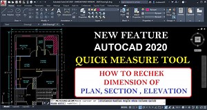 8K views · 81 reactions | Dear Students In this Tutorial you will learn QUICK MEASURE TOOL of AutoCAD 2020, Quick measure is a latest feature update in autocad 2020 by the use of Quick Measure tool you recheck your dimension of any 2d drawing like plan section elevation etc. .................... Watch this video on Youtube https://youtu.be/nN-qU9EVYQE | CAD CAREER | Facebook