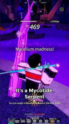 I Caught a LEGENDARY Mycotide Serpent in Roblox Fisch 🐍