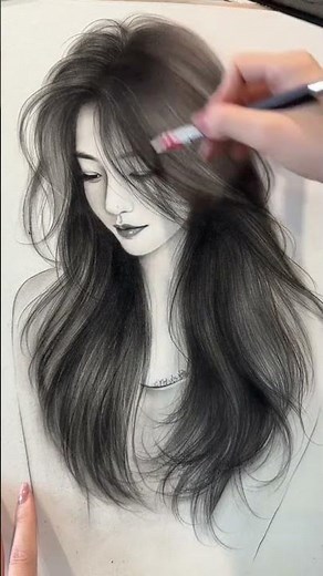 Your beautiful without makeup #sketch #girldrawing #pencildrawingtechniques #pencilportrait
