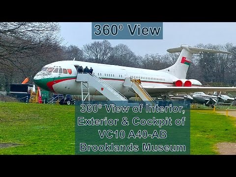 Brookland's Museum - 360 Interior, Exterior & Cockpit 360 view of VC10 A40-AB - Irish Skies Pod