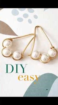 So simple, so beautiful. Perfect for beginners and a DIY with a big impact #diyjewelry