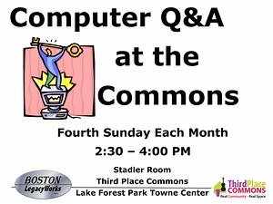 Computer Q&A at the Commons