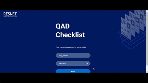 RESNET QA App Demo