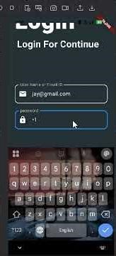 Modern App Login Screen UI Design | Mobile App UI/UX Animation