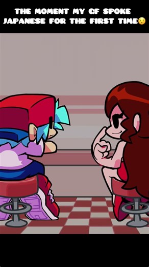 The moment my GF spoke Japanese for the first time😯 #fnf #fnfofficial #gf #boyfriend