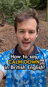 12K views · 6.6K reactions | How to say CALM DOWN in British English  #englishvocabulary #britishenglish #learnenglish | englishwithlewis | Facebook