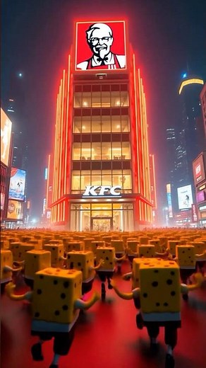 🍗100 Spongebobs in KFC