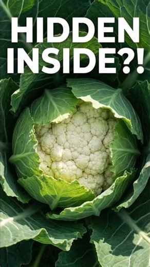 Cauliflower Growing Time Lapse | Seed to Harvest 🤍 #plantsthatfeelwrong #gardening