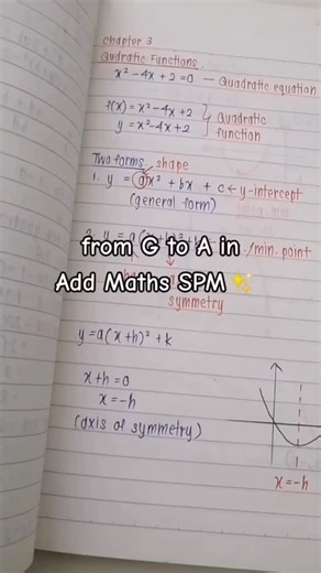 SPM Notes🔥 on Instagram: "Cara skor A untuk Add Maths /Matematik tambahan in SPM #spmtips #spm2027 #spm2026 #spmbatch09 #SPM"