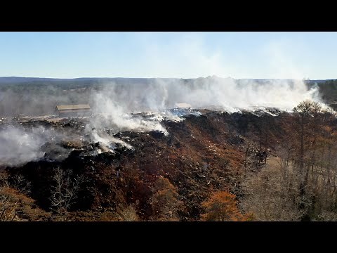 Astonishing Drone Footage of the Moody Landfill Fire