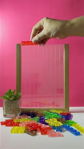 🌸 ASMR Tetris Block Stacking | Pink & White Aesthetic Sounds