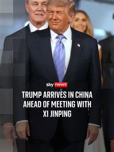 US President Donald Trump has arrived in Beijing for a state visit and talks with his Chinese counterpart. On the table - the Iran war, trade, and US arms sales to Taiwan.⁠ ⁠ Our US correspondent James Matthews is in Beijing to follow Trump's state visit.⁠ ⁠ #DonaldTrump #USA #China #WorldNews