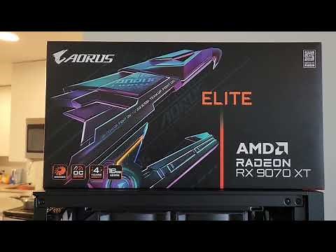 9070 xt Aorus Elite GPU install guide.