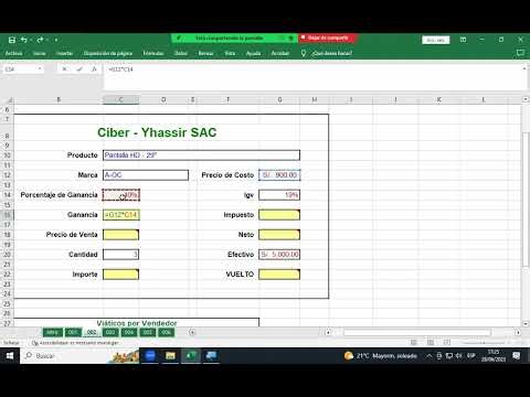 Excel - Fórmulas básicas ➕➖✖️➗ | Operadores matemáticos