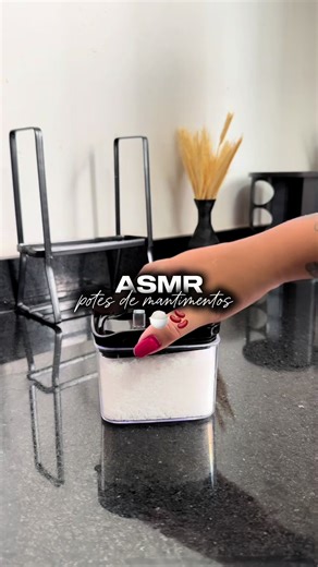 asmr organizando potes de mantimentos 🖤🫙