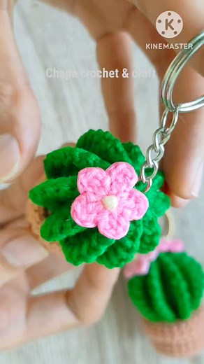 58K views · 1.1K reactions | Crochet Cactus Keychain  Full video tutorial on YouTube Chapa crochet & craft step by step #fbreels #reels #crochetkeychain #crochettutorial #gonkuicrochet | Gonkui Crochet & Chapa crochet craft | Facebook