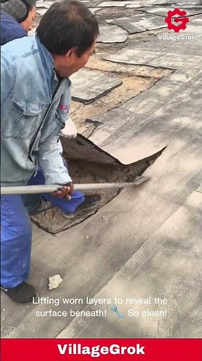 Roof Repair: Removing Old Tar Paper and Preparing for New Roofing