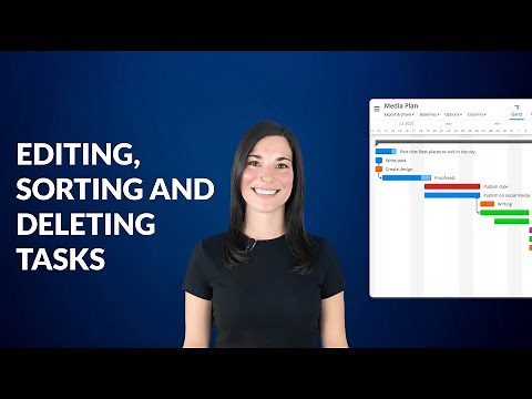 Editing, Sorting and Deleting Tasks | Instagantt