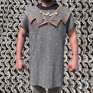 Roman Lorica Hamata Chainmail Armor | 6mm Mild Steel Riveted Mail Shirt - Etsy Canada