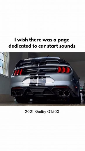 carstartsounds on Instagram: "2021 Shelby GT500 • Engine: 5.2L supercharged V8 • Power: 760 hp at 7,300 rpm, 625 lb-ft torque at 5,000 rpm • Transmission: 7-speed dual-clutch automatic • 0-60 mph: 3.5 seconds Follow us @carstartsounds if you like car startup sounds ‼️ (via snakeskin5.2) #shelbygt500 #fordperformance#fordracing #gt500 #carlovers #coldstart #carsounds"