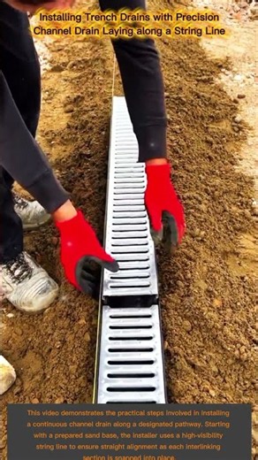 How to Install Trench Drains Perfectly Every TimeSecret Straight Channel Drains: String Line Trick