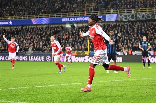 Madueke and Martinelli score as Arsenal cruise to win over Club Brugge