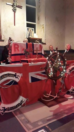 Captain of the Parish of Rushen Paul Costain singing with the Mariners Choir . At the Christmas Carol Service 7th December. A memorable evening, an excellent start to Christmas. Thank you to the Choir, everyone who came and to those who provided a delicious buffet. Hope to see you all at the Christmas Coffee morning Saturday 13th December starting at 10.45am. Children most welcome as Santa will be there too! | Ballakilpheric Methodist Chapel
