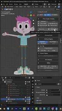 CutRig 2D Unrig / Adjust Mode / Sync Rig #blender3d #blender #animation #cutoutanimation #addon