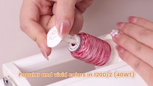 New brothread 12 Colors Variegated Polyester Embroidery Machine Thread Kit 500M (550Y) Compatible with Brother Janome Babylock Singer Pfaff Bernina Husqvaran Embroidery/Sewing Machines-Assortment1