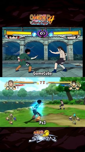 Rock Lee Evolution | GameCube ➜ PS3 | Clash of Ninja vs Naruto Storm #juanotaku #naruto #shorts