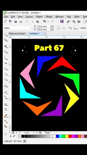 Graphic Design Part 67।। Design Tutorial।। Tips & Trick।। #coreldraw #design #tutorial #shorts