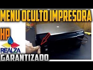 menu oculto en impresora hp d110