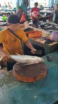 Good Techniques for Cutting Tuna #fishcutting #Tuna #bonito #Skills